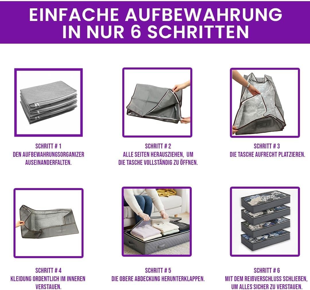 Unterbett-Aufbewahrungsboxen (2er-Set)
