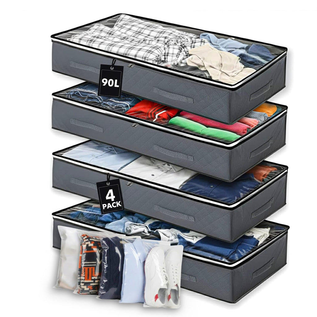Unterbett-Aufbewahrungsboxen (2er-Set)