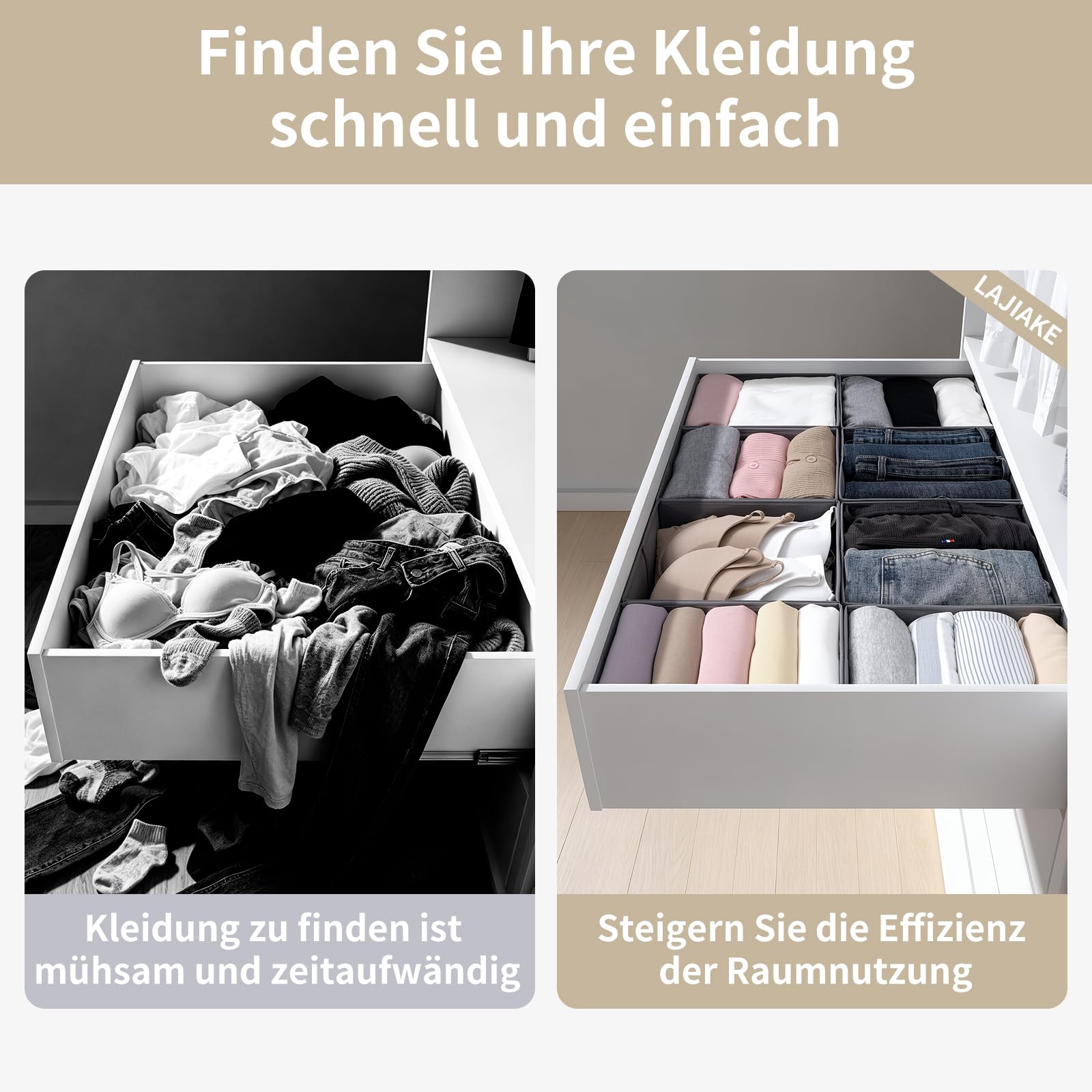Schubladen-Organizer für Kleidung (Set)