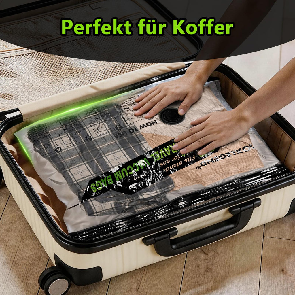 Vakuum-Aufbewahrungsbeutel (Set mit Pumpe)