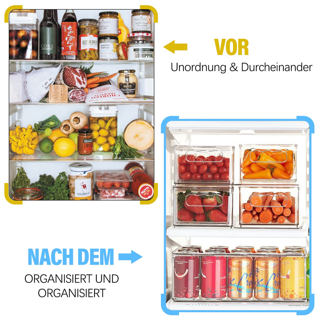 Kühlschrank-Organizer (transparent, Set)