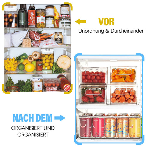 Kühlschrank-Organizer (transparent, Set)