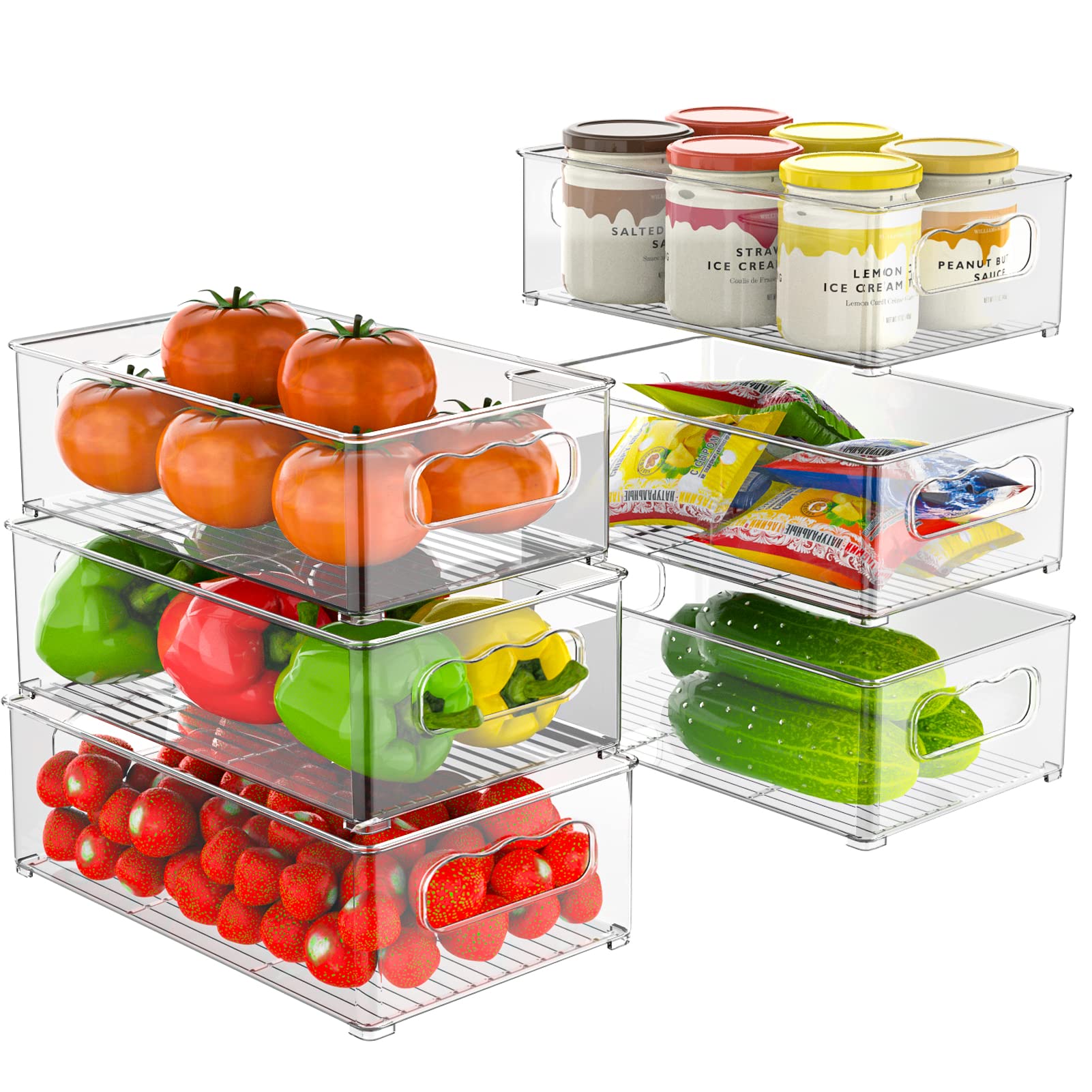 Kühlschrank-Organizer (transparent, Set)
