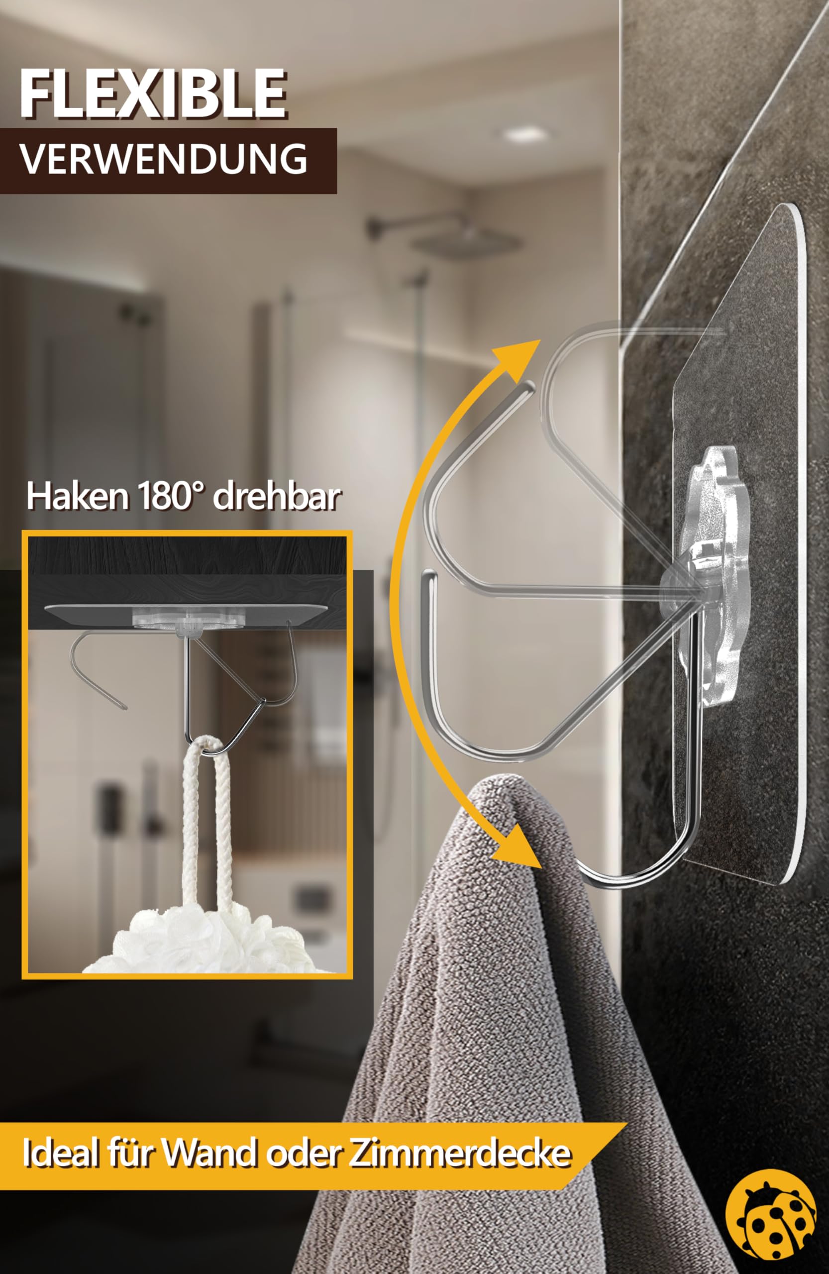 Starke Klebehaken (12er-Set)